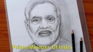Learning Narendra Modi Pencil Sketch Tutorial Drawing Prime Minister Of India / Narendra Modi Pencil Sketch / Banglar Art Pics