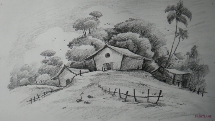 Learning Pencil Shading Drawings Scenery Easy How To Make Pencil Drawings Picture