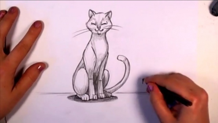 Marvelous Cat Pencil Art Tutorial How To Draw A Cat In Pencil - Cc Images