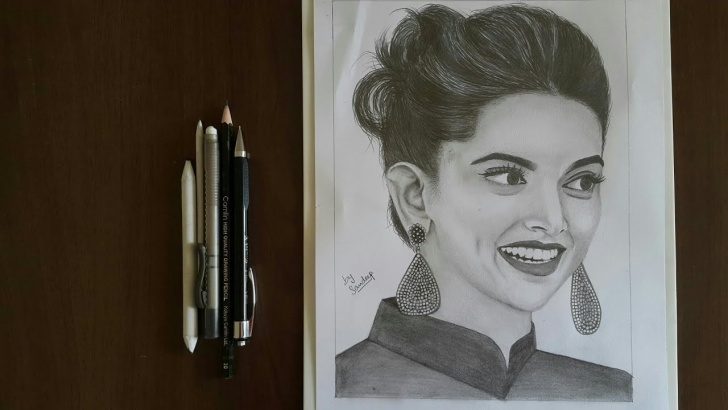 Marvelous Deepika Padukone Pencil Sketch for Beginners Realistic Pencil Sketch | Deepika Padukone Photo