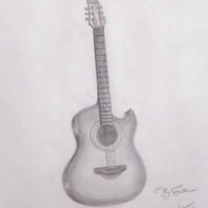 Guitar Pencil Art