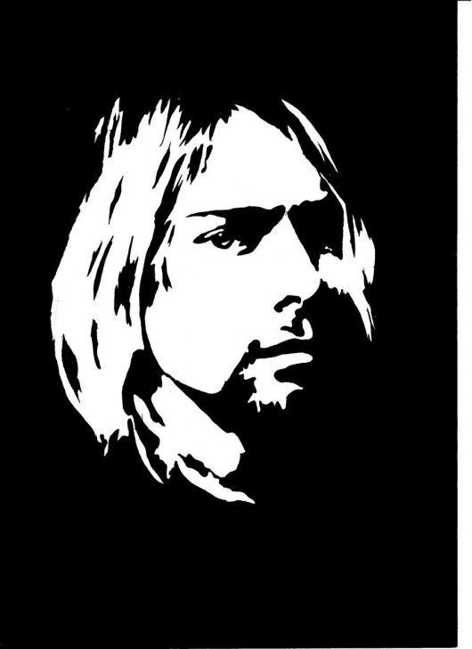 Marvelous Kurt Cobain Stencil Art for Beginners Kurt Cobain Stencil - Google Search | Stamps | Stencil Art, Kurt Pictures