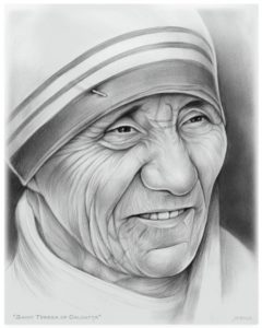 Marvelous Mother Teresa Pencil Drawing Free Mother Teresa By Gregchapin.deviantart On @deviantart | Girl Pictures