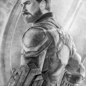 Pencil Sketch Of Captain America