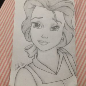 Beauty And The Beast Pencil Drawing