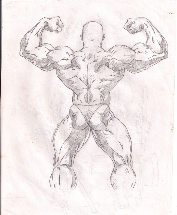 Most Inspiring Bodybuilder Pencil Sketch for Beginners Muscle - Sketch De Anatomia. #muscles #anatomia #strongman Picture