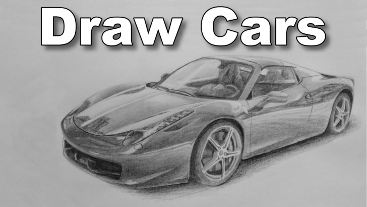 Most Inspiring Car Pencil Sketch Ideas How To Draw A Car Ferrari Pencil Drawing Time Lapse Tutorial Pictures