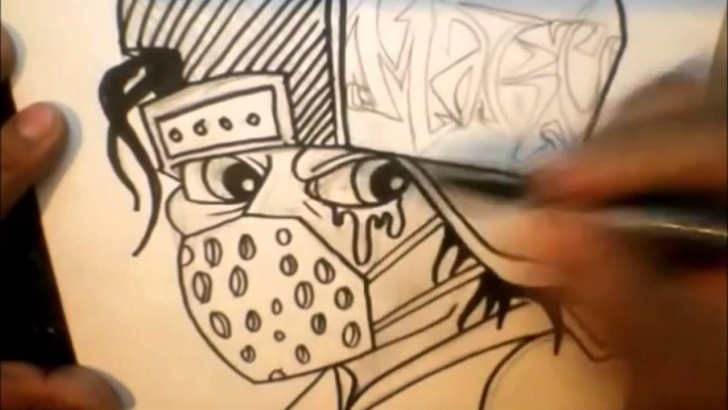 Most Inspiring Graffiti Art Pencil Easy How To Draw Graffiti Character - Started With Pencil Sketch Pic