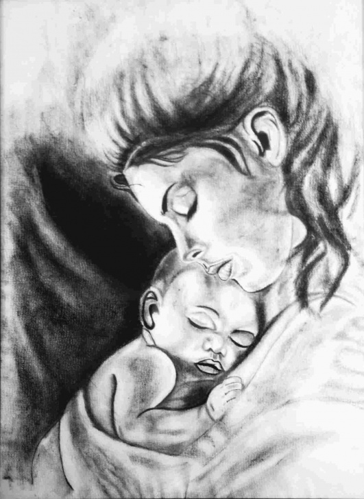 Most Inspiring Pencil Drawings Of Mother And Baby Ideas Indian Mother And Child Pencil Drawing Pics