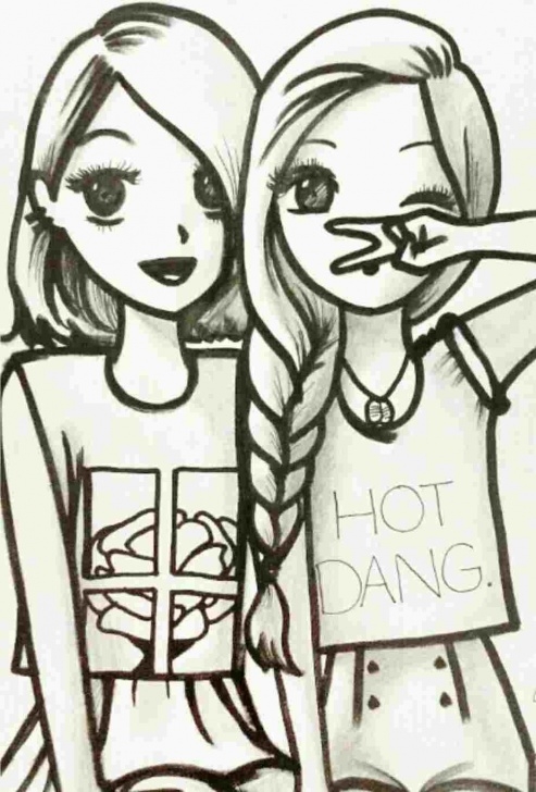 Most Inspiring Pencil Sketch Of Boy And Girl Friendship Courses Pencil Drawings Of Friendship | Drawing Work Pics