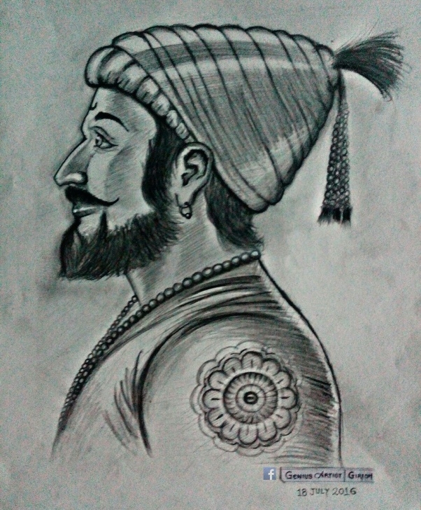 Most Inspiring Shivaji Maharaj Pencil Drawing Tutorials Shivaji Raje | My Sketch Work In 2019 | Pencil Art Drawings, Art Images