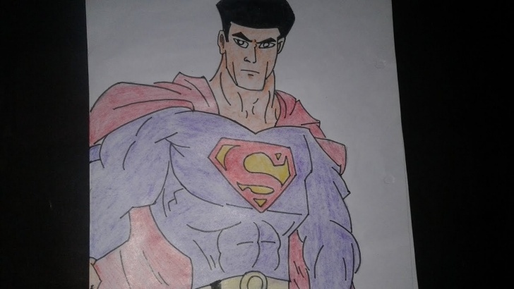 Most Inspiring Superman Pencil Sketch Courses How To Draw Superman Cartoon (Easy For Kids Pencil Colour And Sketch Colour) //mv Drawing// Picture