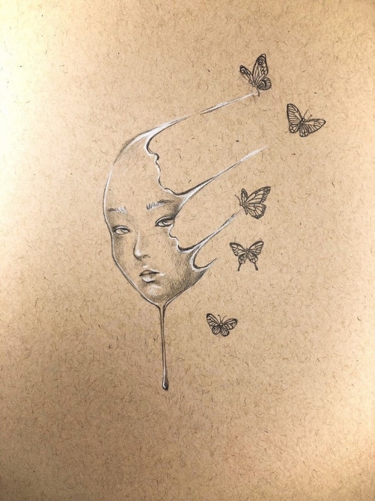 Most Inspiring Surreal Pencil Drawings Tutorial Pencil Drawing On Tan Paper, Surreal Art, Original Artwork, Original Drawing, Pencil Art, Graphite Drawing, Original Art, Vintage Drawing Photos