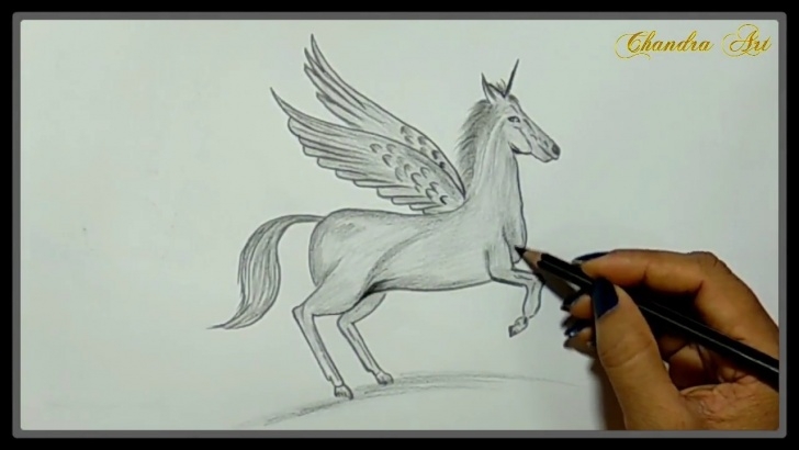 Most Inspiring Unicorn Pencil Sketch Step by Step Cool Easy Drawings - Pencil Drawing A Beautiful Unicorn With Wings Pics