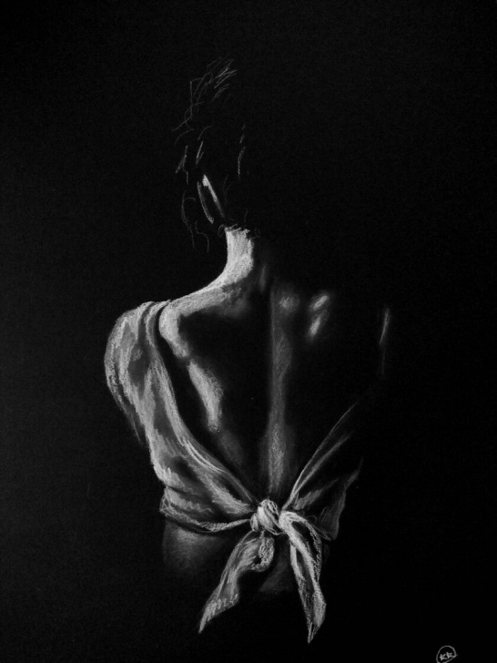 Nice Drawing On Black Paper With White Charcoal Easy White Charcoal On Black Paper By @kelseyknobel | My Own Doing In Pics