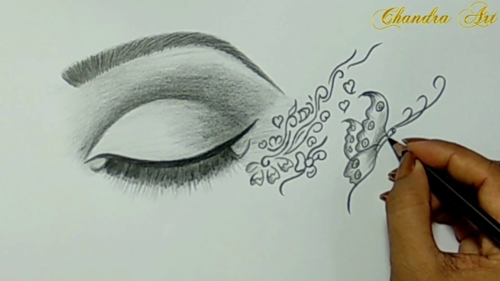 Nice Drawing Pencil Easy Courses Cool Easy Drawing - Pencil Drawing A Beautiful Eye! Image