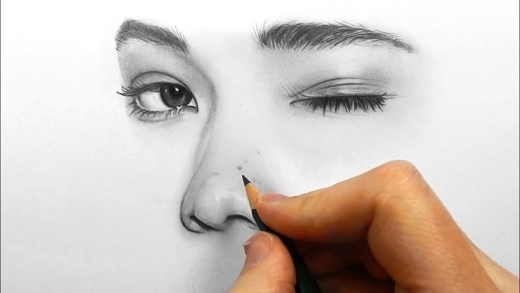 Nice Drawing Using Pencil Techniques for Beginners Drawing, Shading And Blending A Minimalistic Face With Graphite Pencils Photo