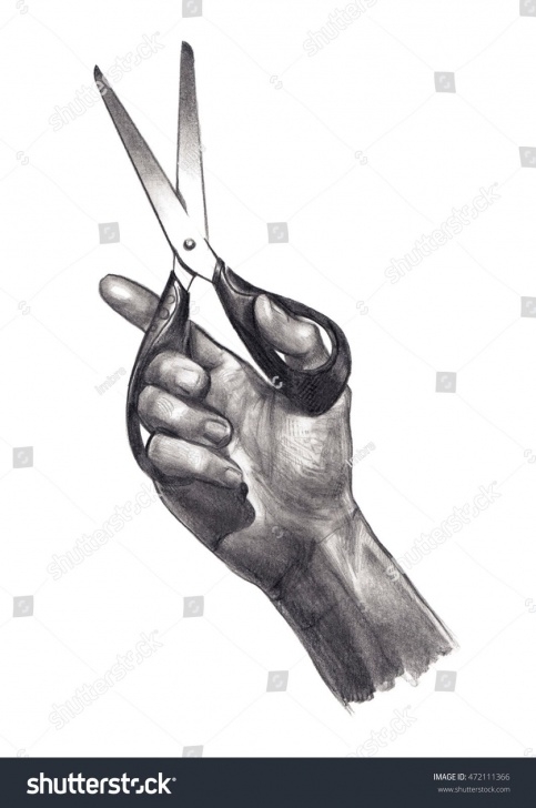 Nice Hand With Pencil Drawing Techniques for Beginners Pencil #drawing #hand With #scissors | Human Models In 2019 | Pencil Image