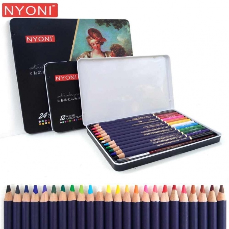 Nice Pencil Lead Toxic Courses 12/24Pcs Professional Colored Pencils Watercolor Pencil Non-Toxic Lead-Free Colored Penils Watercolor School Student Supplies Pic