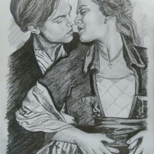 Titanic Pencil Drawing