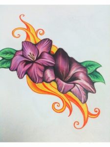 Outstanding Colour Pencil Drawing Easy Easy Easy Colored Pencil Drawings Of Flowers - All The Gallery You Need Pics