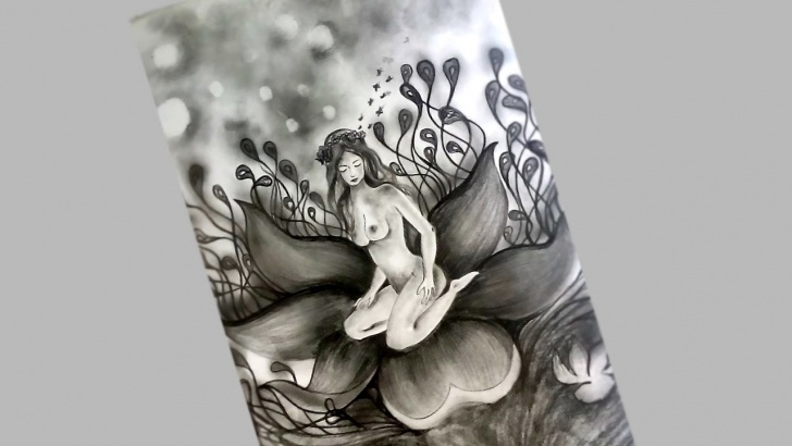 Outstanding Easy Pencil Shading Drawings Of Flowers Ideas Pencil Sketch Drawing - Flower Lady / Easy Pencil Shading Image
