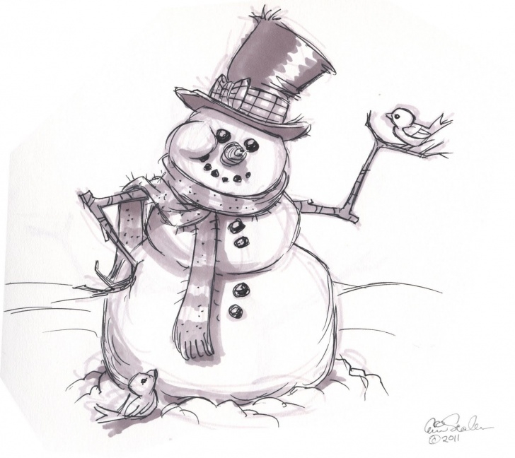 Popular Christmas Pencil Drawings Easy Simple The Ol' Sketchbook: December 2011 | Window Art Christmas Ideas In Images