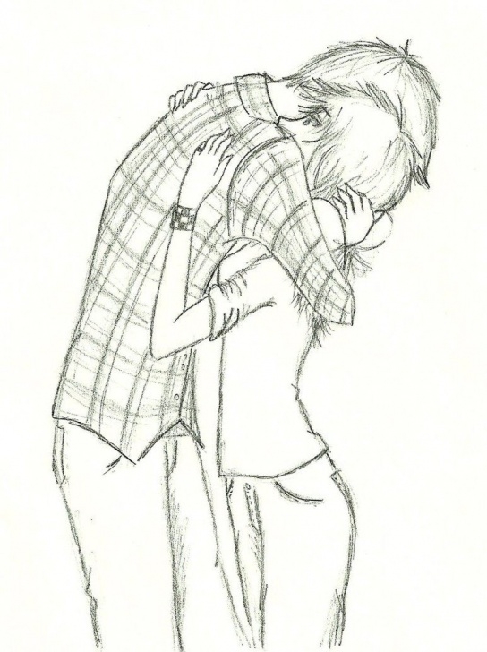 Popular Couple Hug Sketch Tutorials Couple Hugs Drawing - Google Search | Love | Anime Couples Drawings Pics