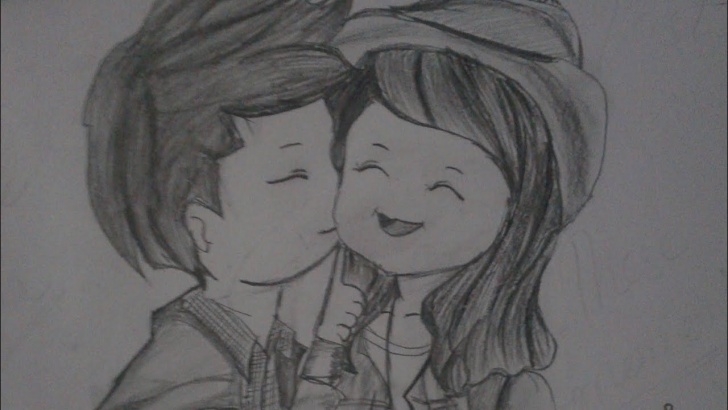 Popular Cute Couple Sketches To Draw Lessons How To Draw Cute Couple In 2 Minutes | Girlfriend Boyfriend | Photos