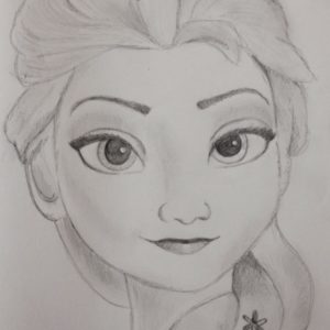 Disney Princess Pencil Drawing