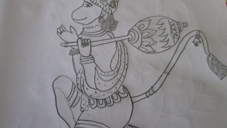 Popular Hanuman Pencil Sketch Tutorial Hanuman Ji Pencil Sketch And Hanuman Pencil Sketch Lord Hanuman Image