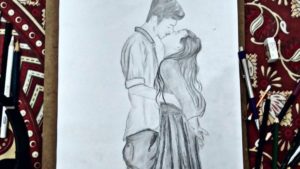 Popular Pencil Drawing Of Boy And Girl Simple Pencil Drawing Of Kissing |How To Draw Girl And Boy Kissing.lovely Couple Kissing|You&art.#youandart Images