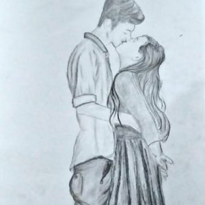 Pencil Drawing Of Boy And Girl