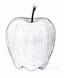 Popular Pencil Sketch Of Apple Easy Apple Pencil Sketch At Paintingvalley | Explore Collection Of Image