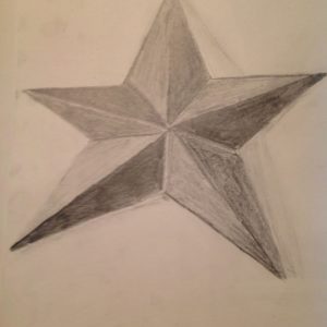 Star Pencil Drawing