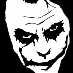 Joker Stencil Art