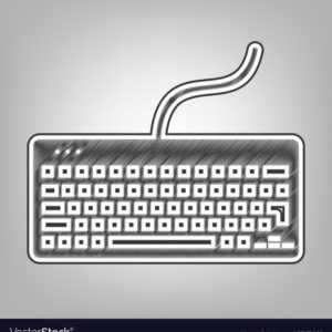 Keyboard Pencil Drawing