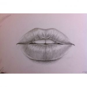 Lip Pencil Sketch
