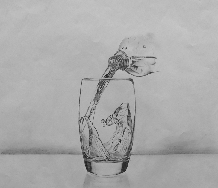 Remarkable Pencil Drawing Water Techniques for Beginners Sourcewing: Pencil Drawing Of Water Being Poured Into Glass Image