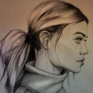Side Portrait Drawing