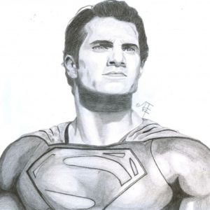 Superman Pencil Drawing
