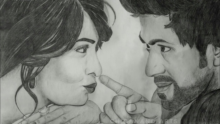 Remarkable Yash Pencil Sketch Courses Drawing Rockingstar Yash - Radhika Pandit | Pencil Images