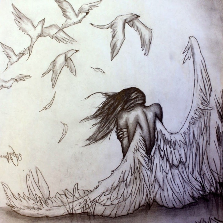 Stunning Angel Pencil Sketch Courses Pencil Angel Drawings At Paintingvalley | Explore Collection Of Image