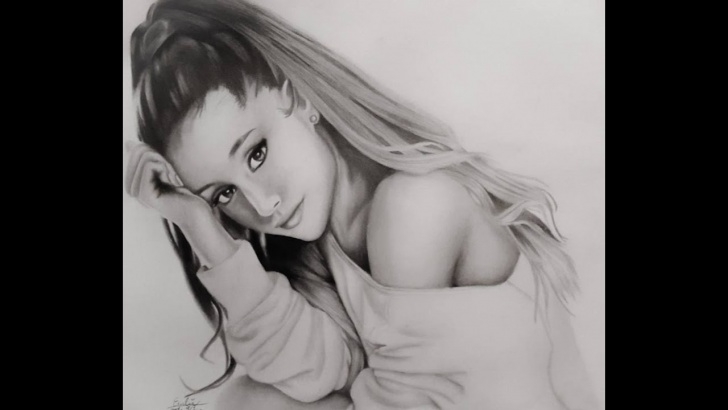 Stunning Ariana Grande Pencil Sketch Tutorial Drawing Ariana Grande Picture