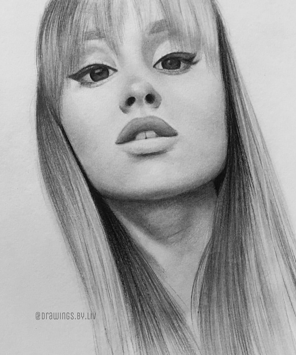 Stunning Ariana Grande Pencil Sketch Tutorial Pin By Ariana Grande✔️ On Drawing In 2019 | Ariana Grande Drawings Pictures