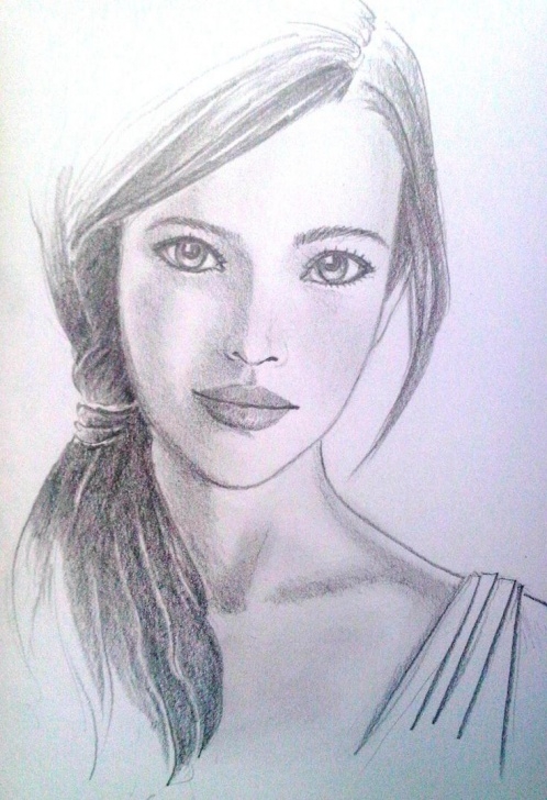 Stunning Baby Girl Pencil Drawing Simple Little Girl Face Sketch At Paintingvalley | Explore Collection Pics