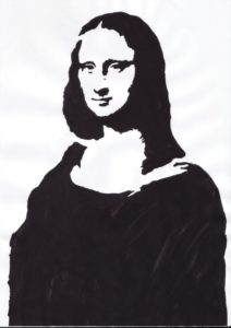 Stunning Famous Stencil Art Tutorial This Stencil Is Of A Famous Painting, Symbolising The Modernisation Photos