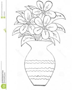 Stunning Flower Pot Pencil Drawing Tutorials How To Draw A Beautiful Flower Vase Pictures For Kids To Draw Image