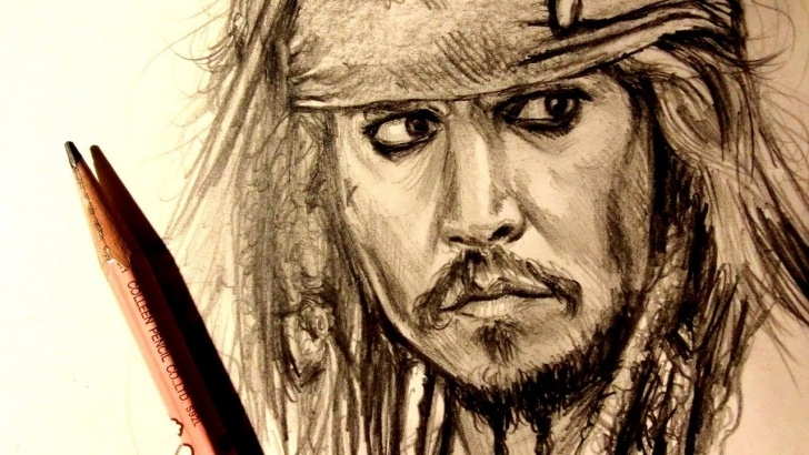 Stunning Jack Sparrow Pencil Drawing Lessons Asmr | Pencil Drawing 116 | Captain Jack Sparrow (Request) Pic