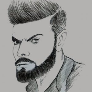 Man Pencil Drawing
